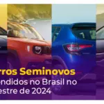 Os 10 automóveis usados mais populares no mercado brasileiro nos primeiros seis meses de 2024.